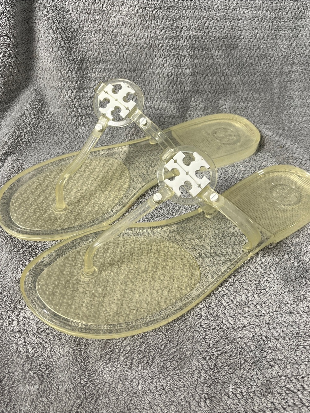 Tory Burch Clear Jelly mini Miller Thong Sandals women size 9